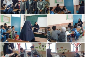 بیرجند: زنگ کتاب برای دانش آموزان پایه چهارم دبستان شهید نیرومندزاده روستای علی آباد