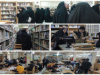 استقبال مراجعان مهمان از خدمات متنوع مطالعاتی کتابخانه مرکزی حرم رضوی 