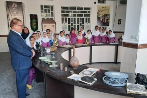 مجتمع فرهنگی، کتابخانه، موزه و مرکز اسناد امام رضا (ع) شهر سوق: بازدید دانش آموزان دبستانی از موزه