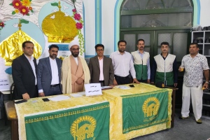 سرخس: ميز خدمت در مصلي نماز جمعه به مناسبت بزرگداشت دهه کرامت