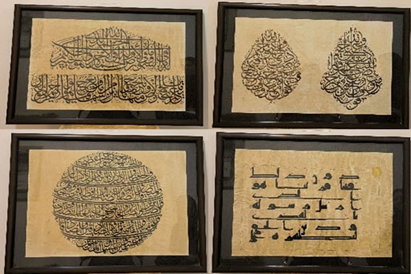 اهدای 35 تابلوی خوشنویسی از سوی هنرمند خطاط به موزه وزیری یزد