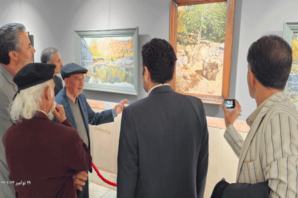 نمایشگاه  آثار نقاشی استاد سید حسین حسینی در نگارخانه موزه رضوی گشایش یافت