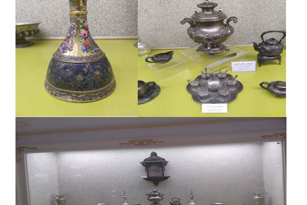 ویترین گنجینه ظروف موزه رضوی به آثار جدید زینت یافت