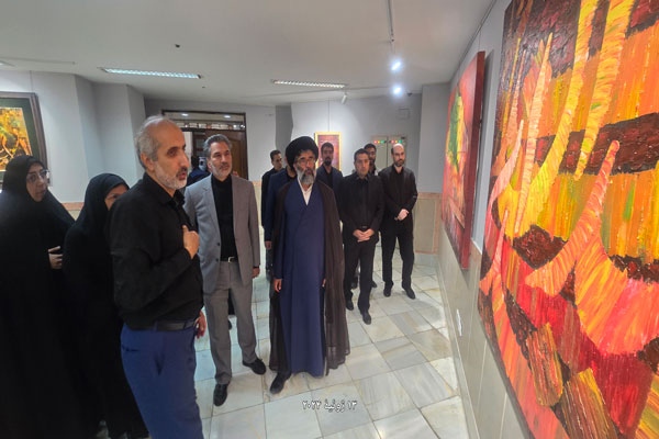 نمایشگاه نقاشی‌خط «روایت عاشورا» در نگارخانه موزه رضوی گشایش یافت