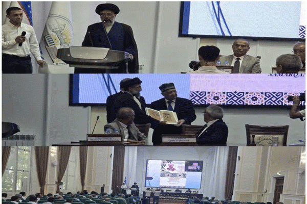 حضور هیئت اعزامی آستان قدس رضوی در اجلاسیه بزرگداشت امیر علی‌شیر نوایی در سمرقند  
